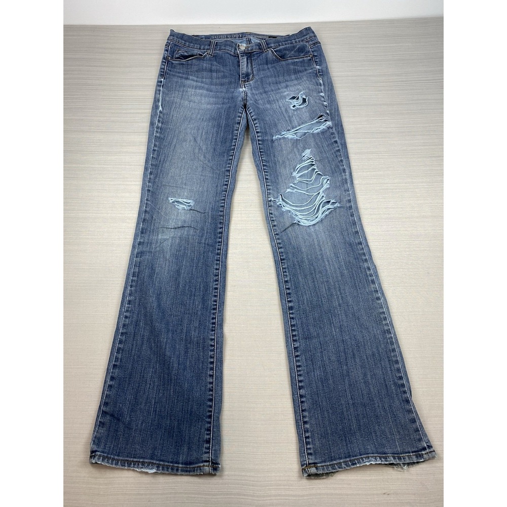 DKNY Soho Bootcut Jeans Size 6 Distressed‎
